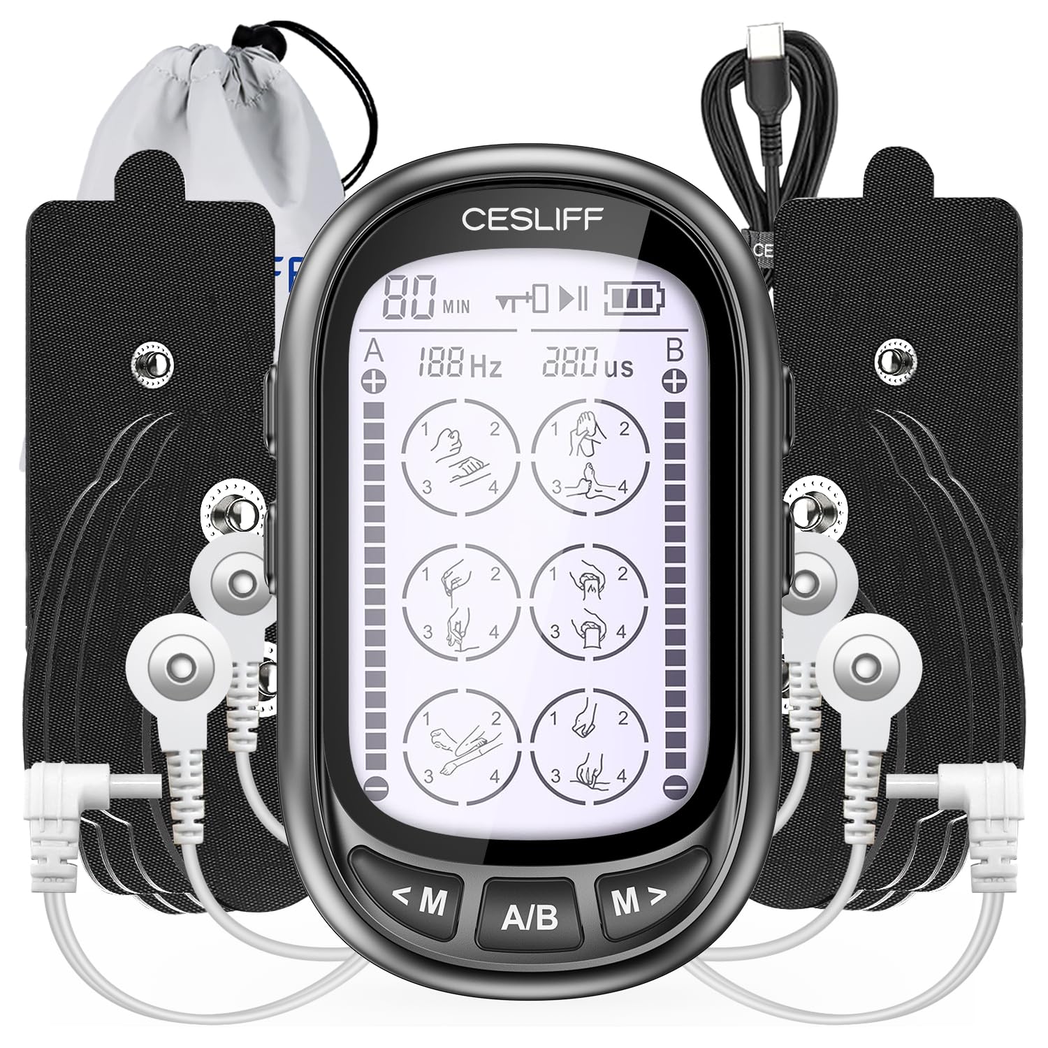 CESLIFF unidad frontal con pantalla grande y lectura clara para control sencillo
