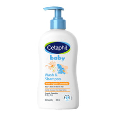 Cetaphil frasco frontal con caléndula mostrando diseño y uso diario