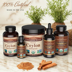 Ceylon Cinnamon Shop cápsulas usadas en batido en cocina, fácil incorporación