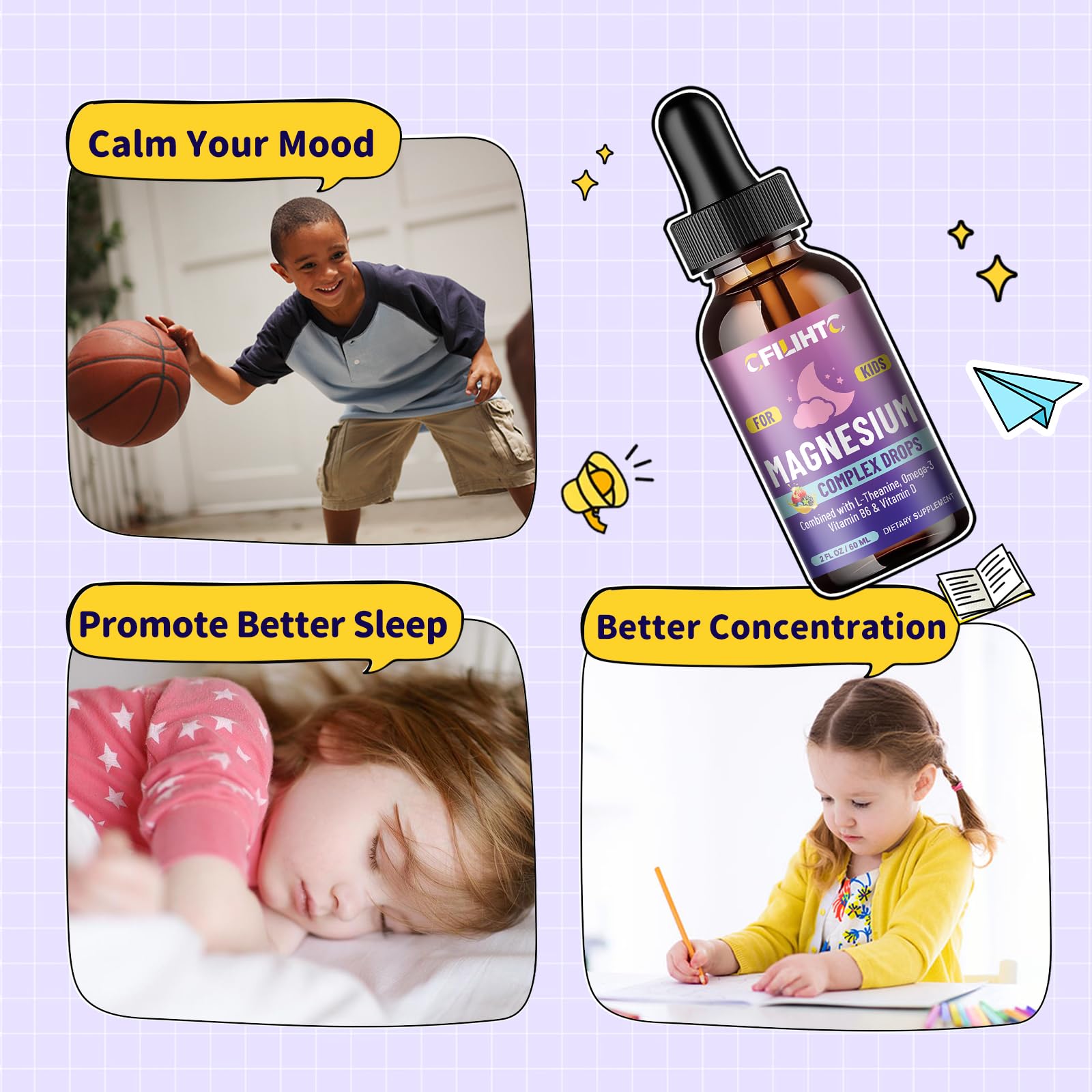 CFILIHTC gotas en cucharita sabor mixed berry, opción atractiva para niños