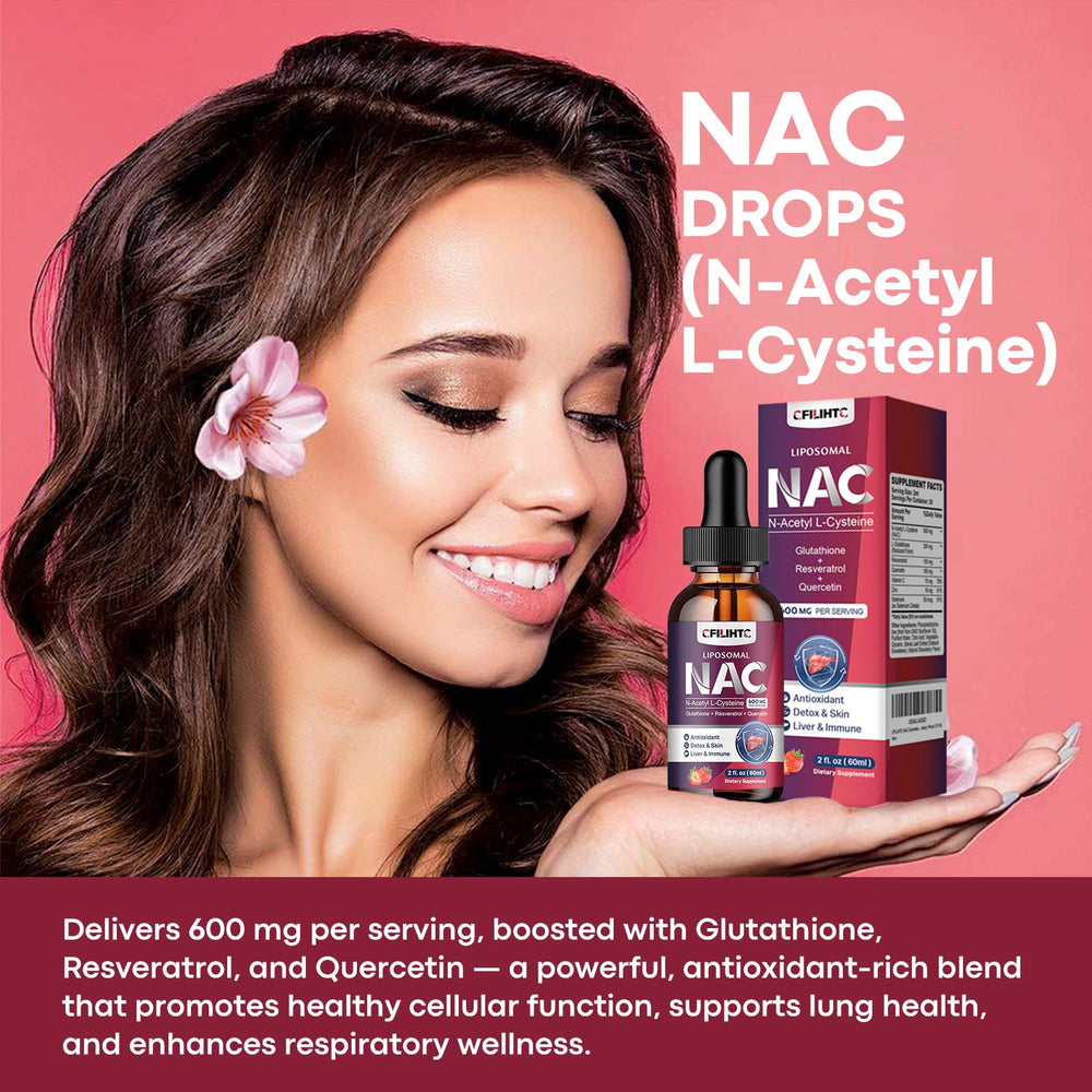 Dosis en mano con CFILIHTC Liposomal NAC demostrando control de cantidad