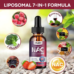 Gotero CFILIHTC Liposomal NAC mostrando la textura líquida fácil de dosificar