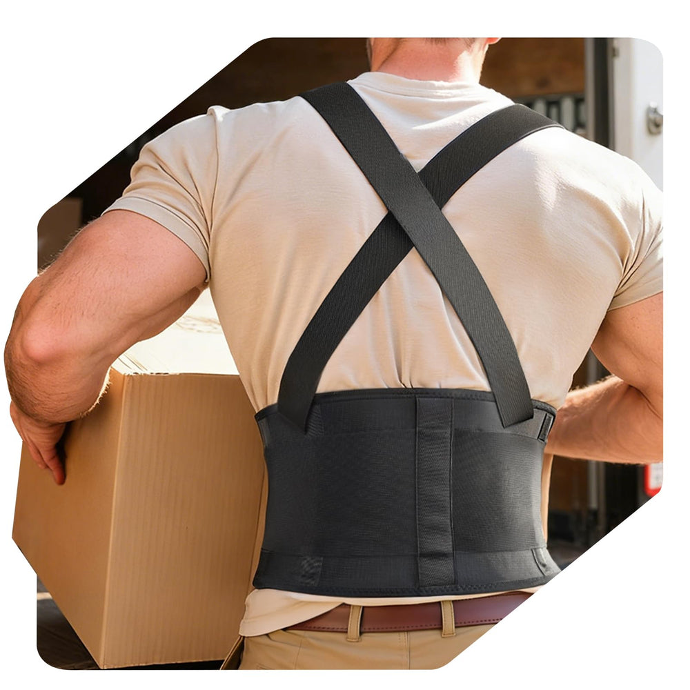 changenow faja lumbar frontal mostrando soporte estable y ajuste seguro