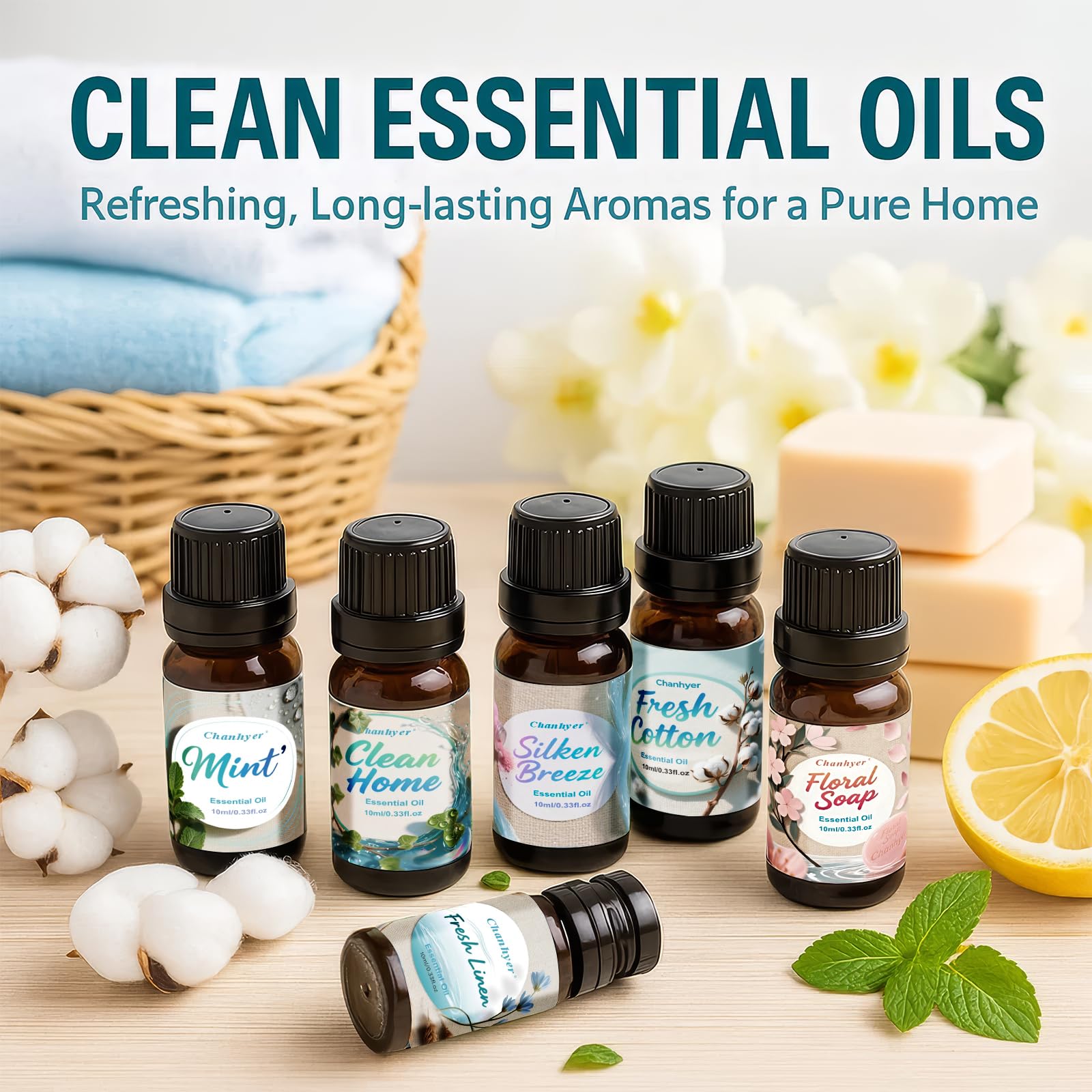 Chanhyer difusor en sala con aceite, creando ambiente fresco y relajante