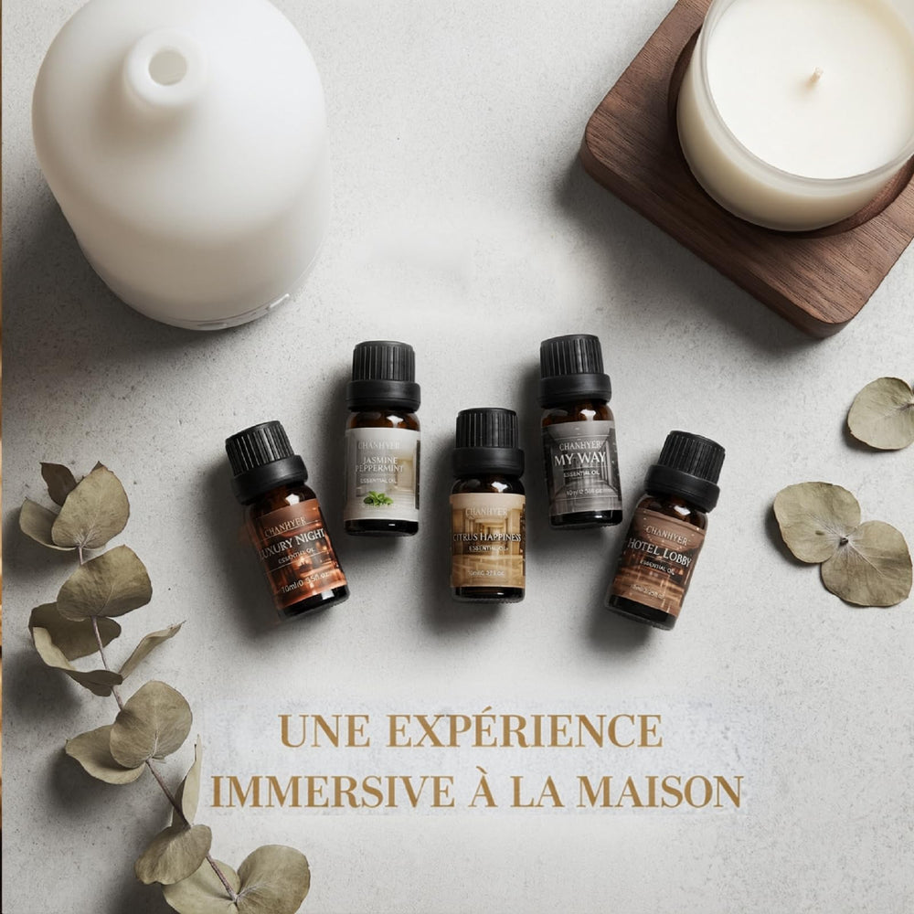 Chanhyer difusor ultrasónico en funcionamiento con aceite aplicado para ambiente