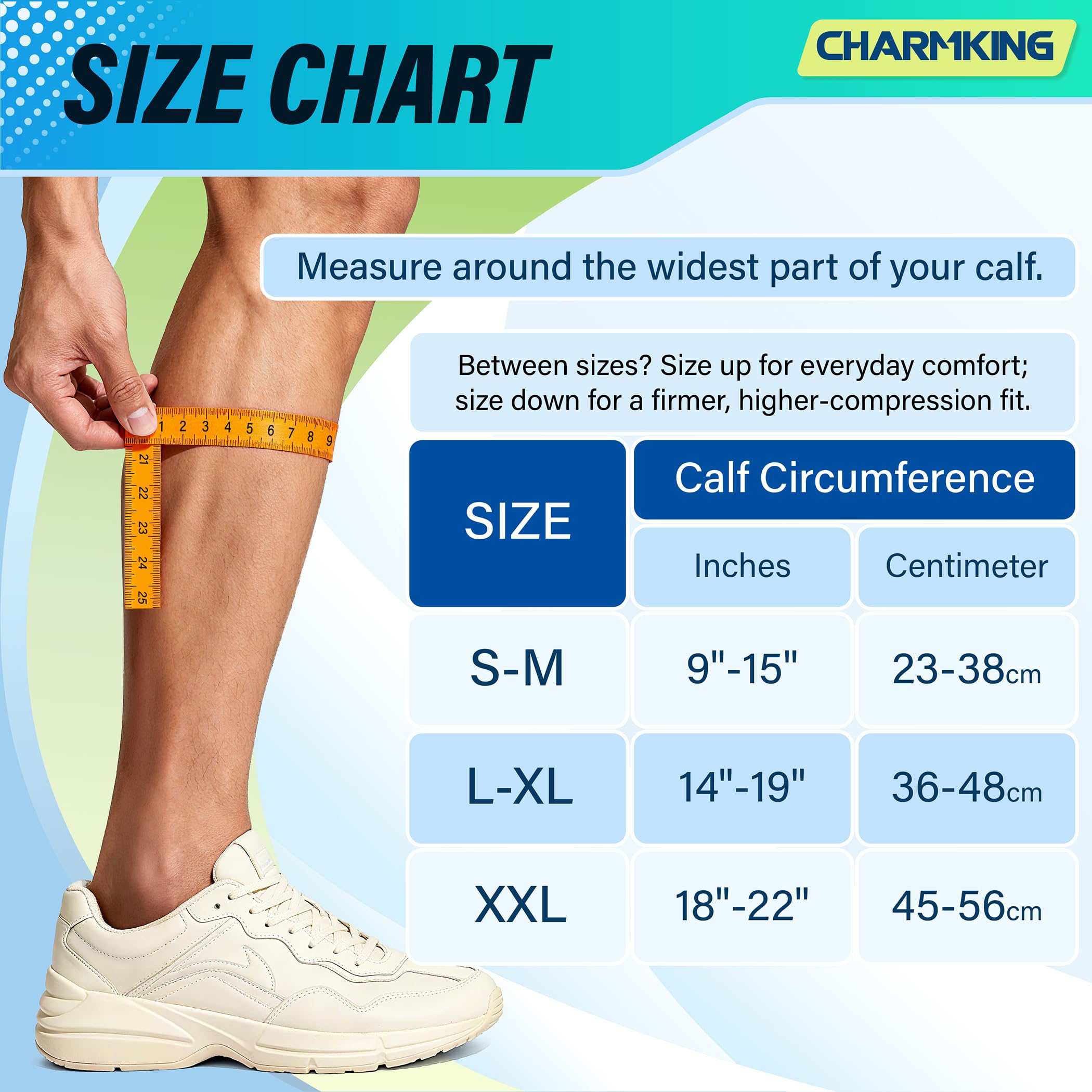 CHARMKING estilo de vida: manguita discreta bajo pantalón durante actividad diaria