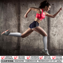 CHARMKING primer plano del tejido 360% nylon que resalta elasticidad y durabilidad