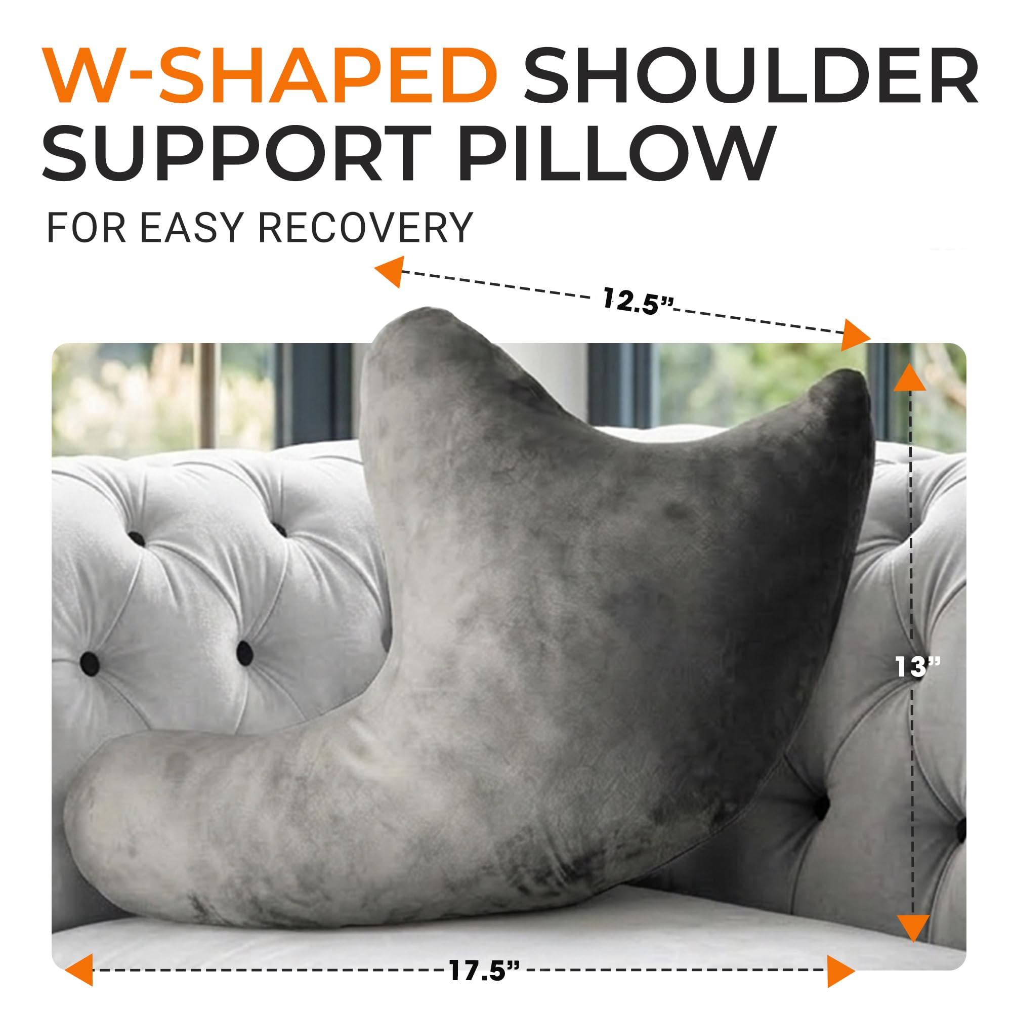 Cheer Collection almohada en uso con persona durmiendo de lado y soporte estable