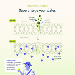 Textura del polvo Cheers Hydrate en primer plano que facilita disolución rápida