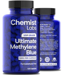 Chemist Labs envase abierto con cápsulas, muestra facilidad de uso diario