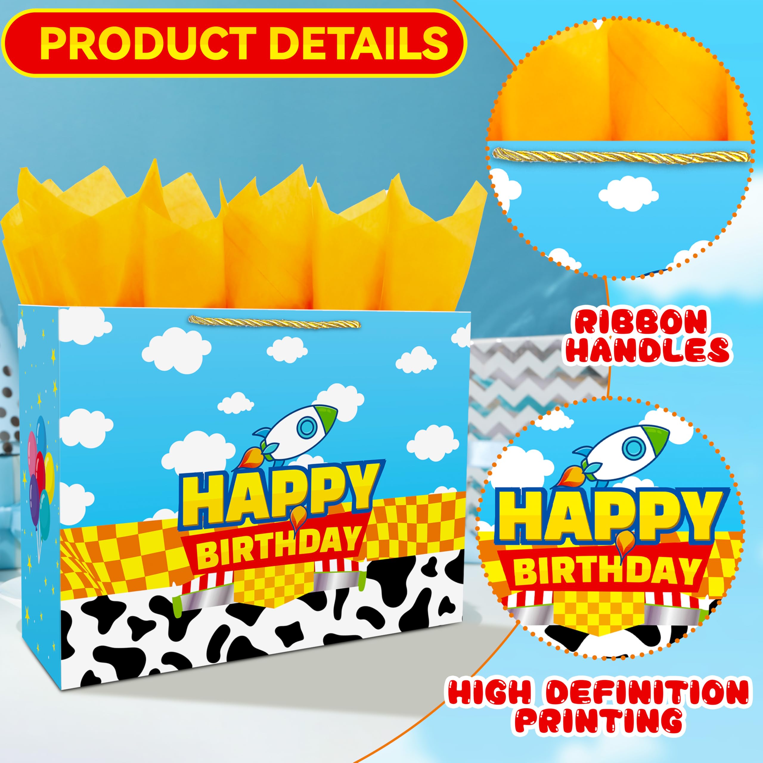 CHENRINDECO bolsa en mesa de fiesta decorada lista para entregar