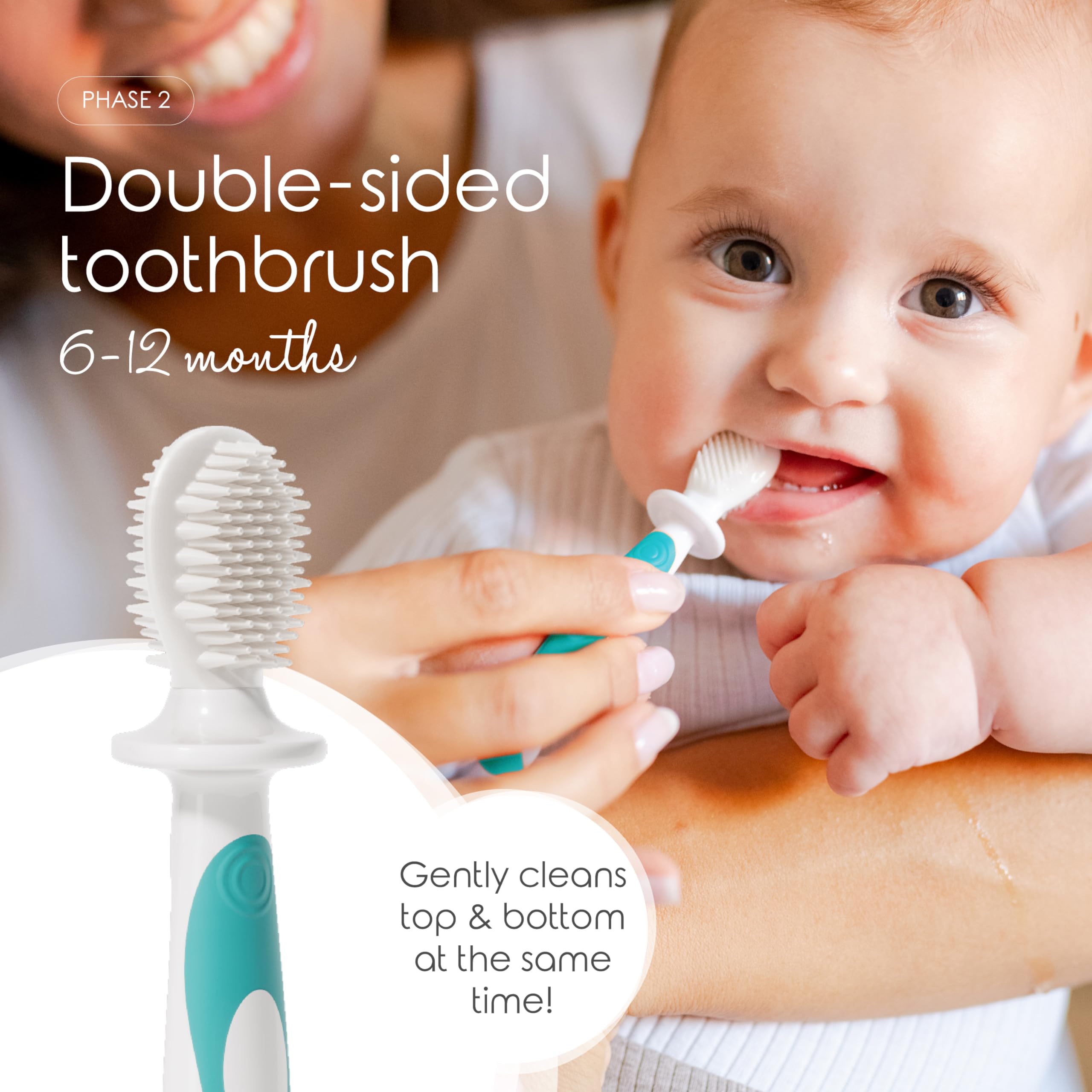 Cherish Baby Care cepillo niño con mango ergonómico para manos pequeñas
