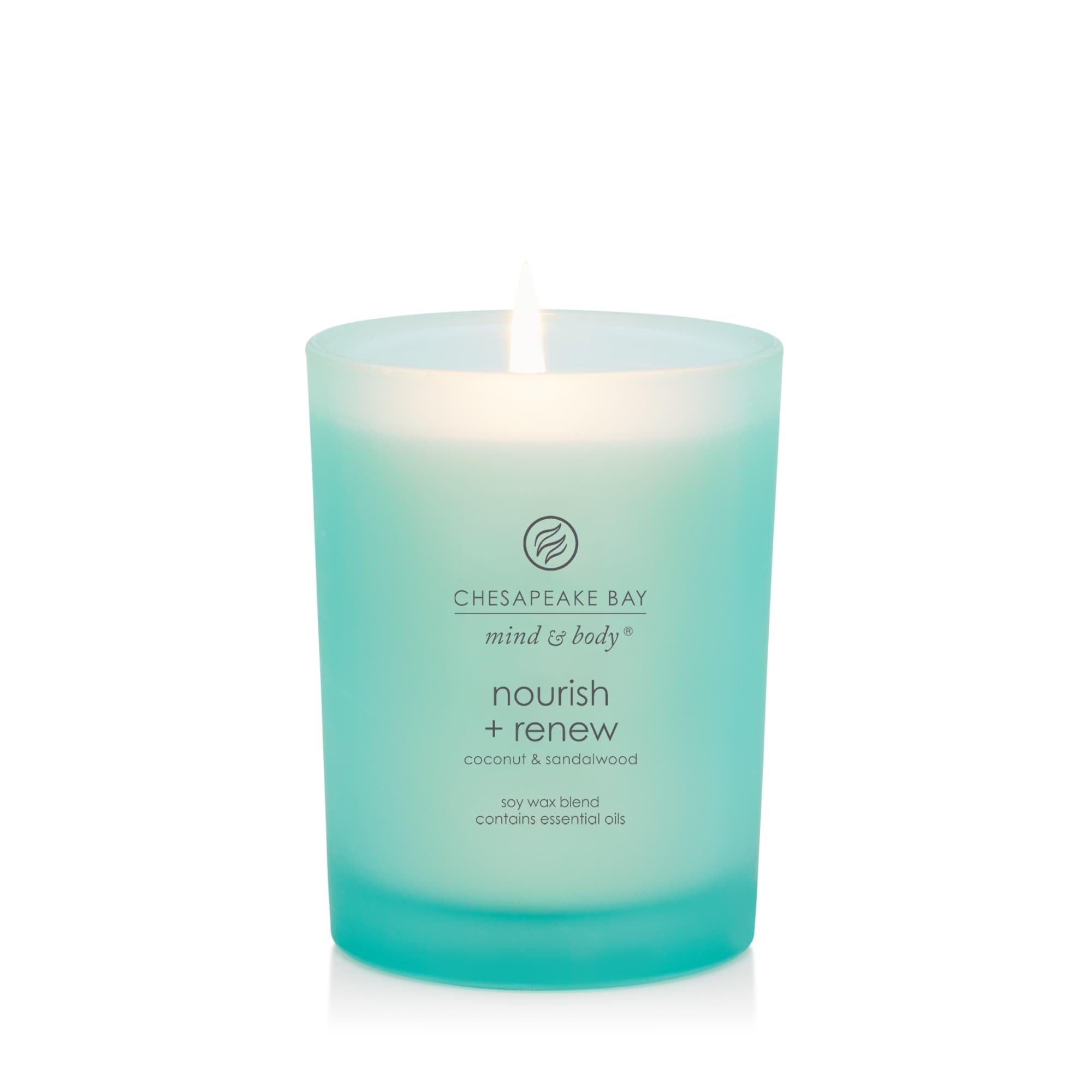 Chesapeake Bay Candle primer plano de cera y mecha sin plomo, quema limpia y uniforme