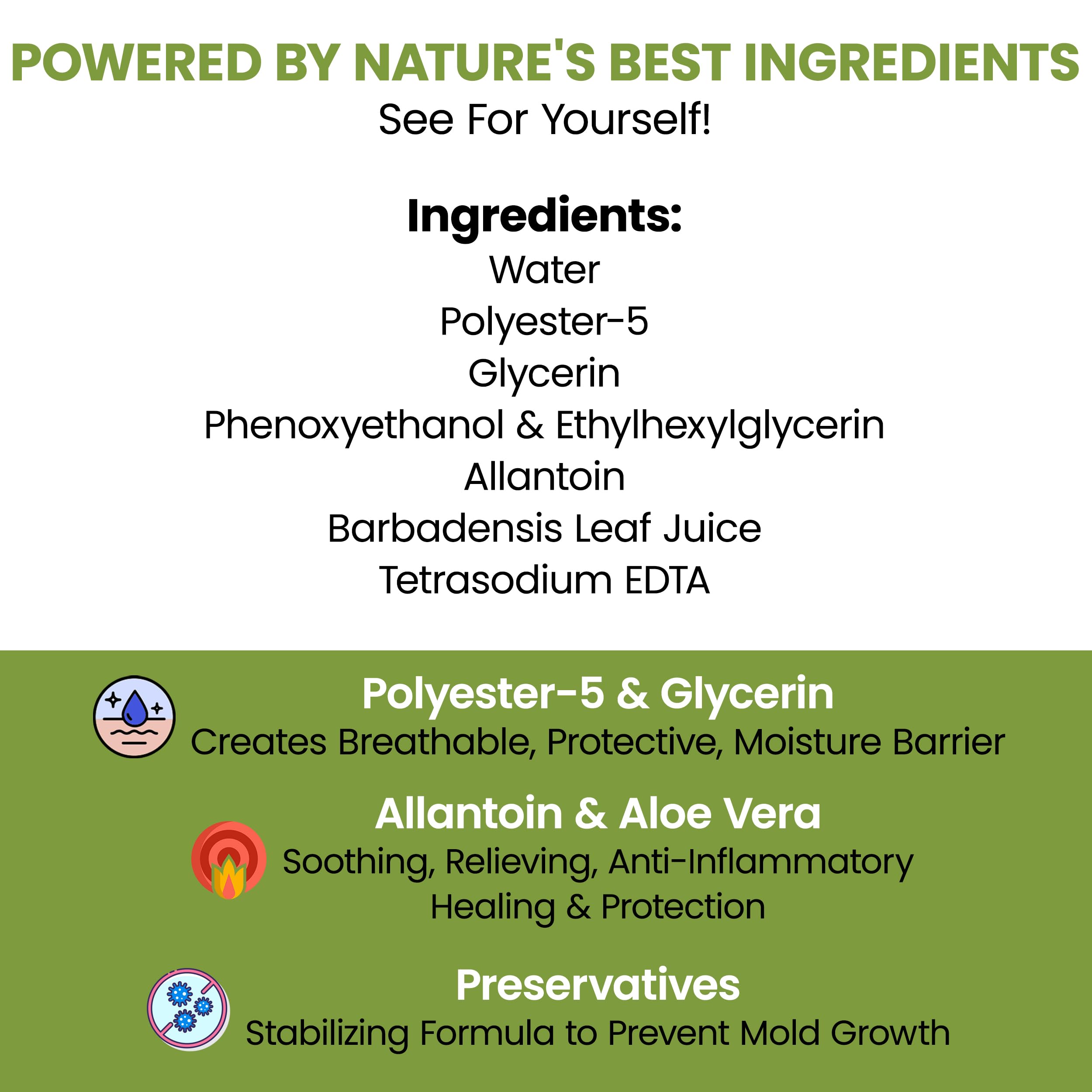 Chew + Heal Labs textura del producto con aloe, calma y humectación