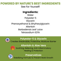 Chew + Heal Labs textura del producto con aloe, calma y humectación