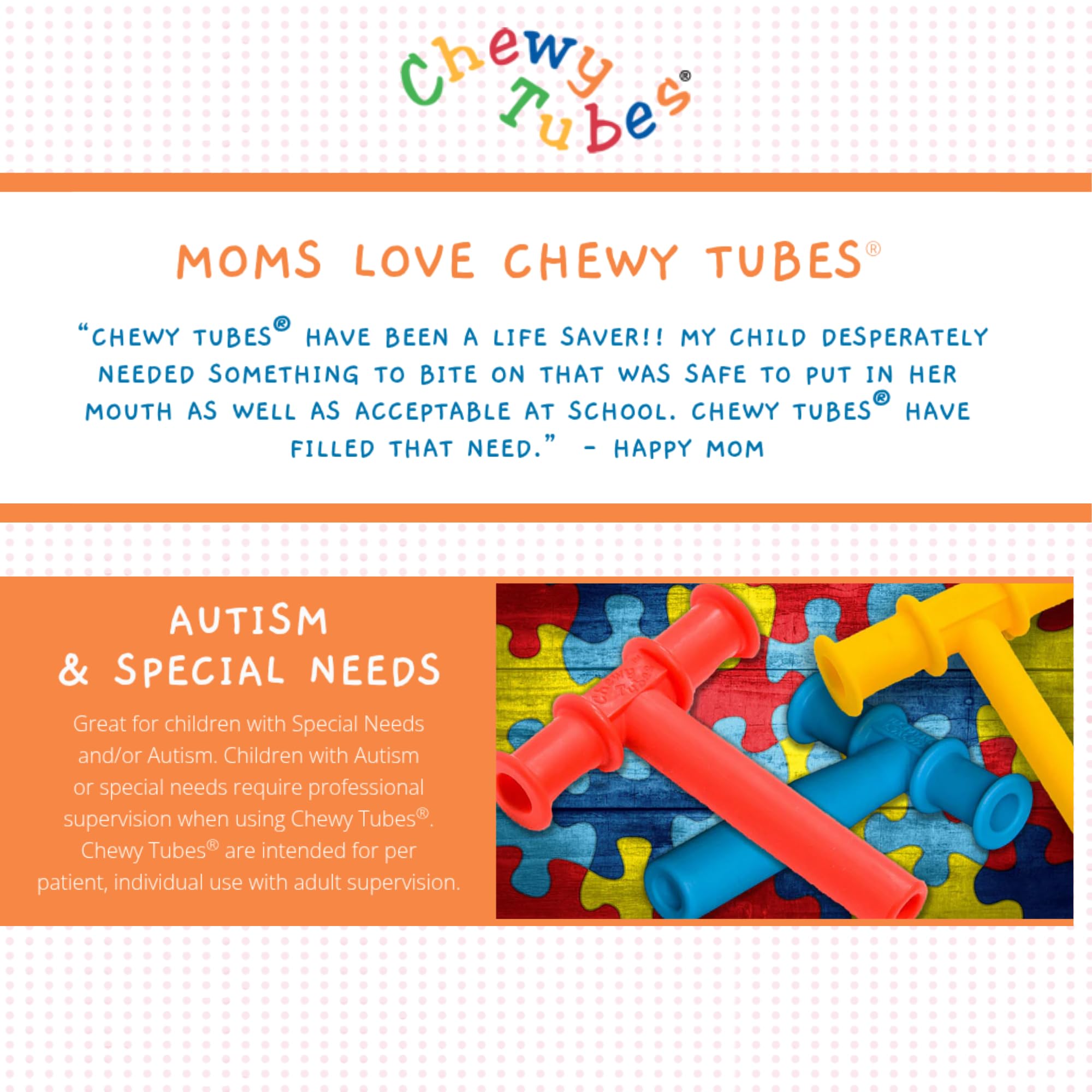 Niño sosteniendo Chewy Tubes verde, favoreciendo regulación oral segura