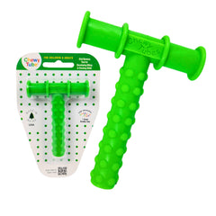 Chewy Tubes tallo knobby frontal con empaque mostrando seguridad y uso clínico