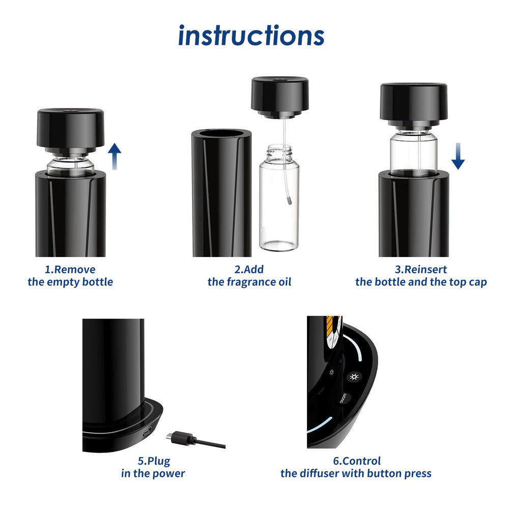 Chicsong kit completo con aceites y control para iniciar aromaterapia