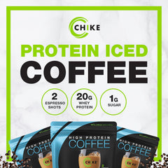 Chike etiqueta nutricional enfocada en proteína y cafeína útiles