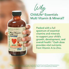 CHILDLIFE ESSENTIALS líquido color mango mostrando textura homogénea