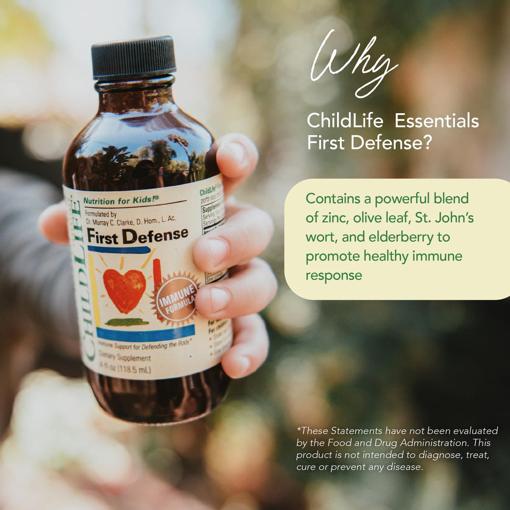 CHILDLIFE ESSENTIALS textura del líquido color oscuro, fácil de administrar
