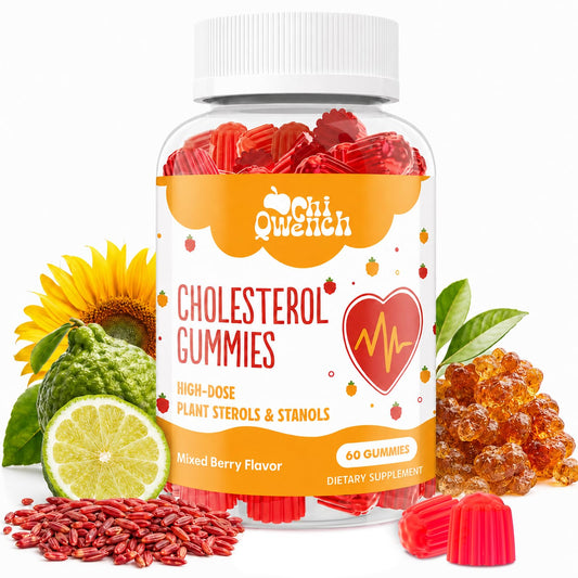 ChiQwench frasco frontal mostrando diseño y sabor frutos rojos, facilita identificación rápida