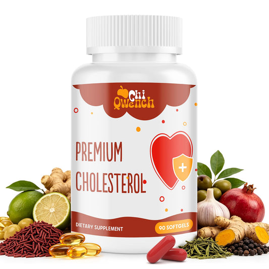 ChiQwench envase frontal mostrando 90 softgels y beneficios diarios