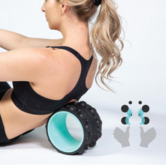 Chirp Wheel XR sobre esterilla de yoga para rutinas de movilidad diaria