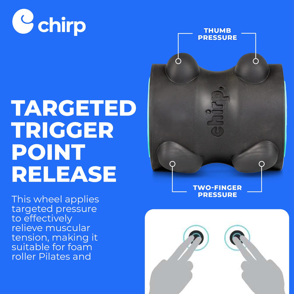 Chirp Wheel XR en uso para cuello sobre esterilla, reduce tensión