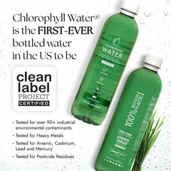 Chlorophyll Water etiqueta Clean Label Project certificada para confianza