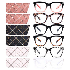 CHOFILORD vista frontal del set de seis gafas mostrando colores y diseño