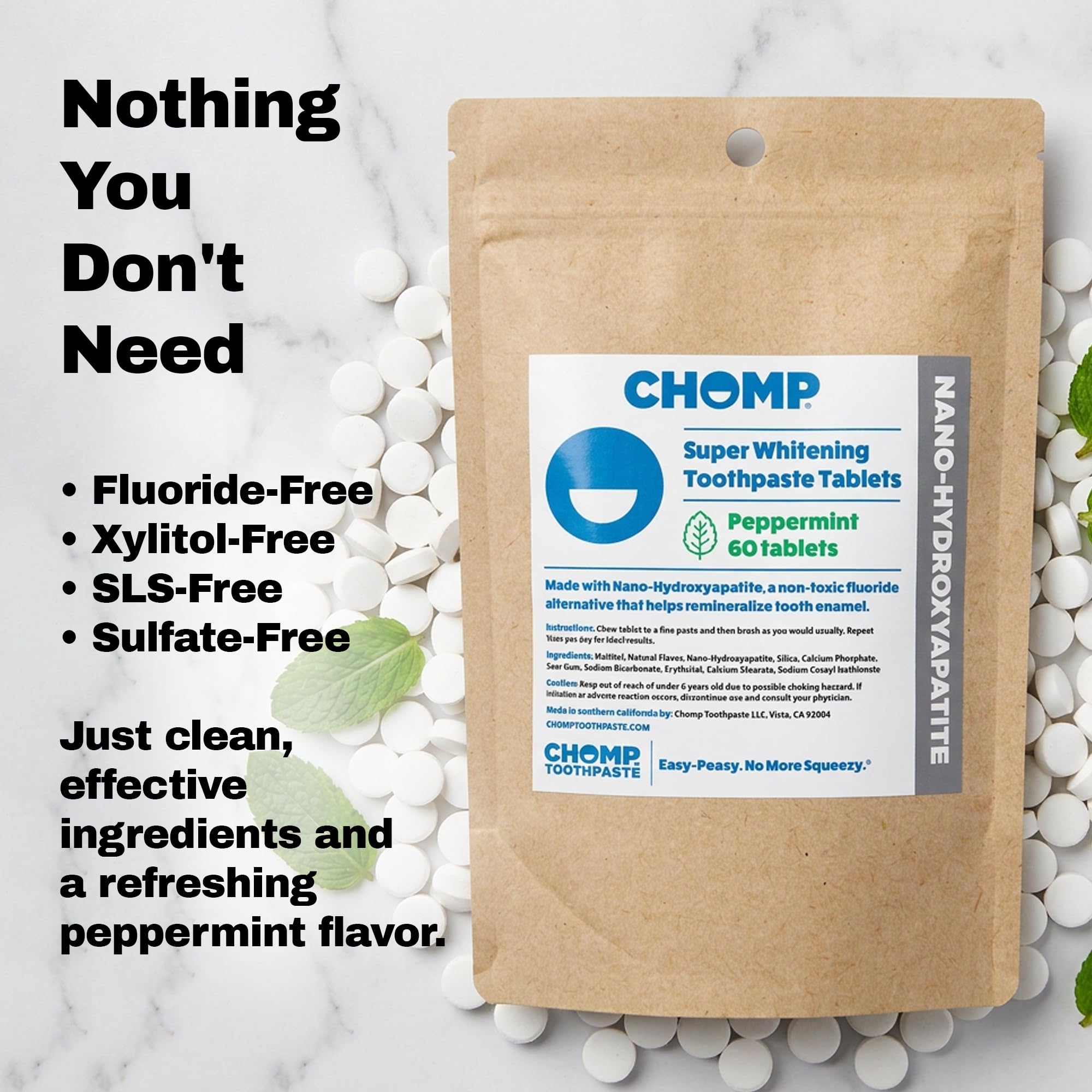 CHOMP etiqueta de ingredientes legibles, transparencia y elección informada