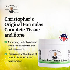 Christopher's etiqueta con lista de ingredientes naturales y confianza