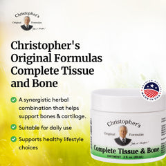 Christopher's ingredientes herbales en detalle, muestra la mezcla botánica y naturalidad