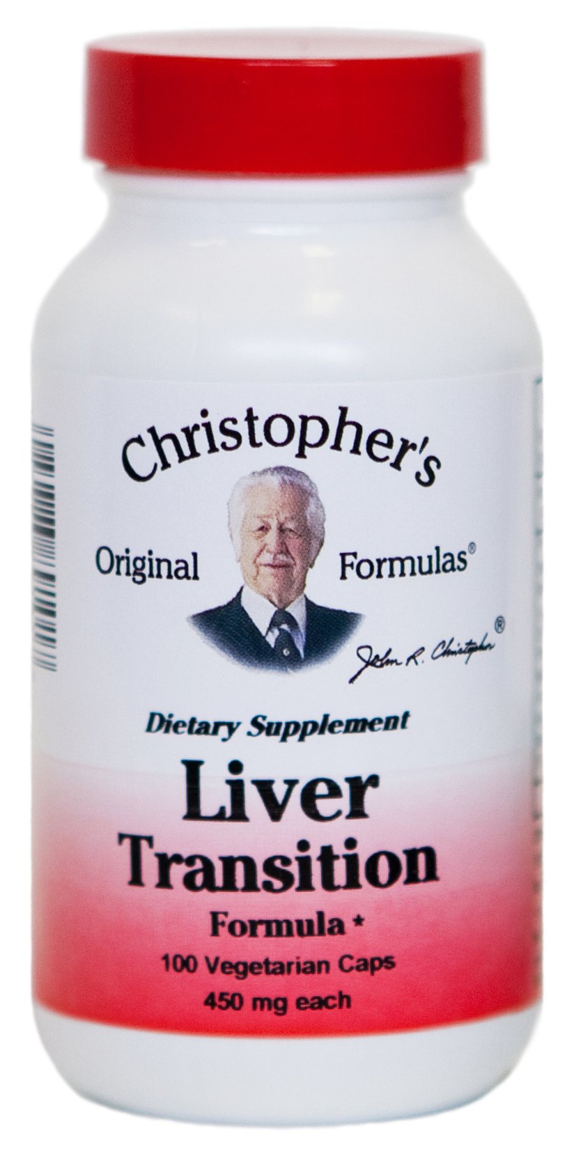 Christopher's Original Formulas Liver Transition bottle—plant-based capsules for wellness.