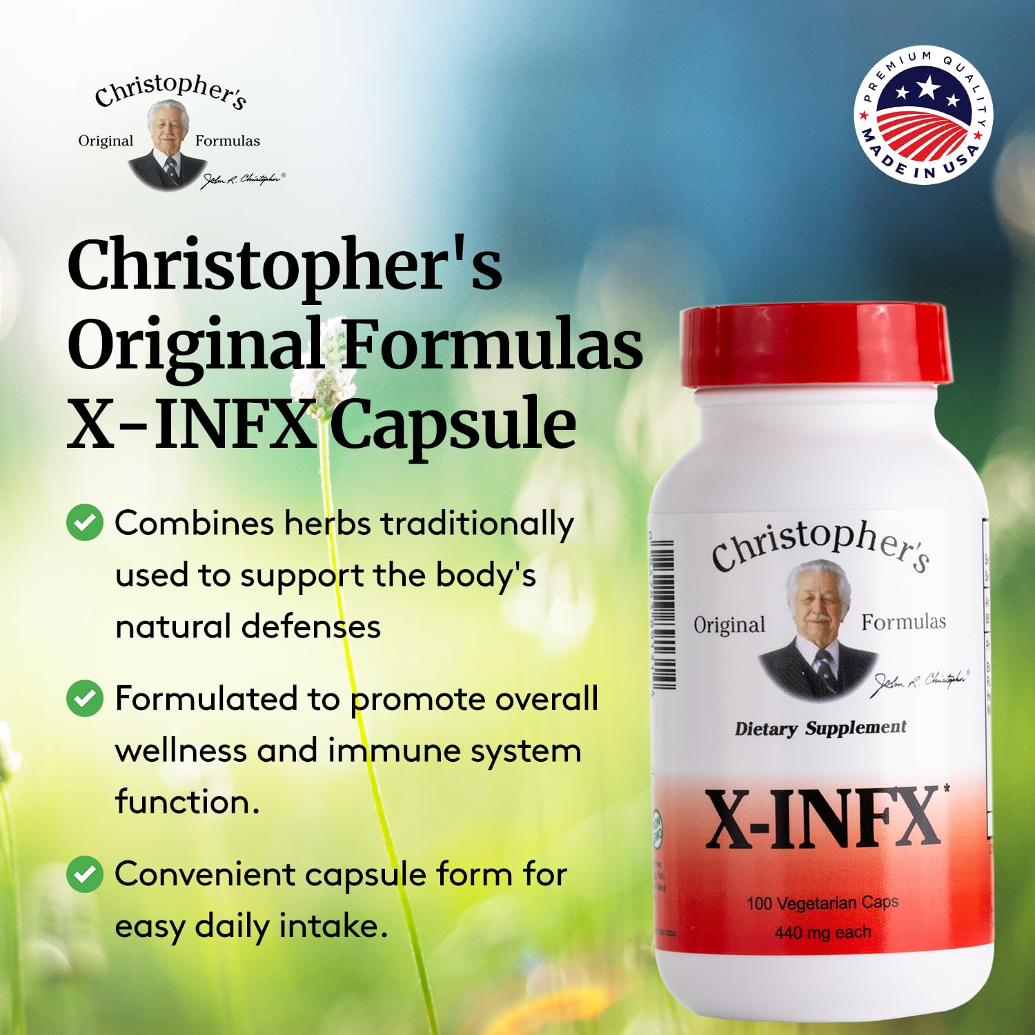 Christopher's Original Formulas frasco en mano para comparar escala y cantidad, práctico