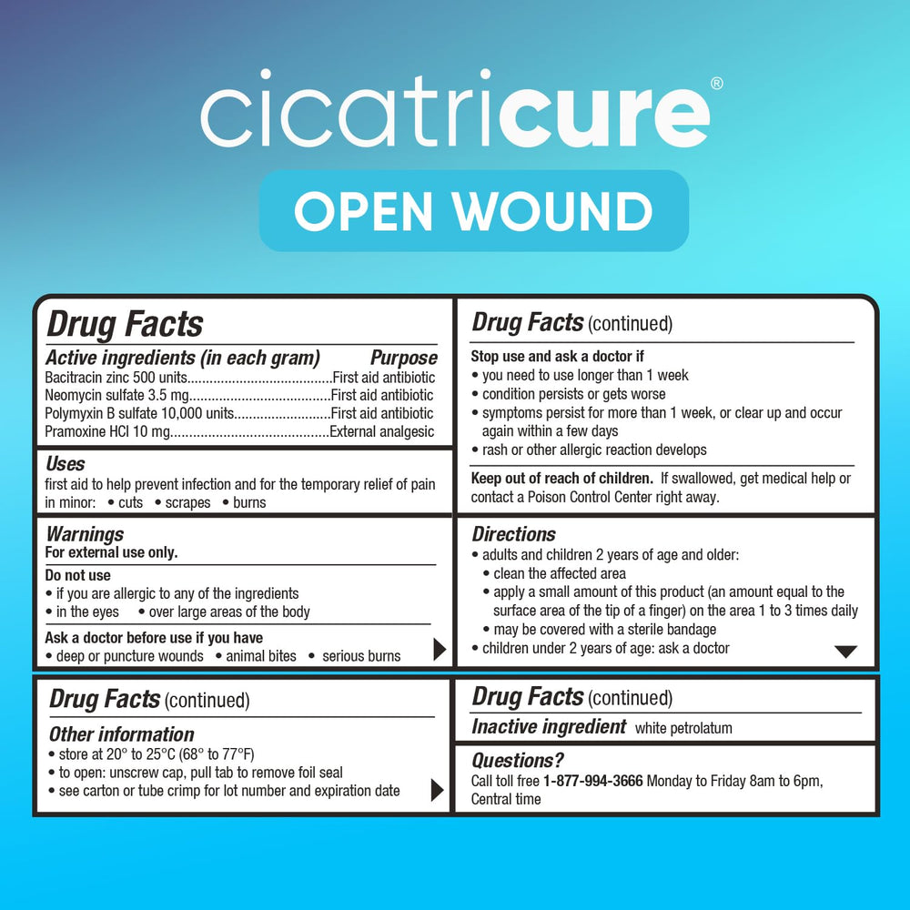 Cicatricure en entorno exterior junto a mochila para atención de heridas al aire libre