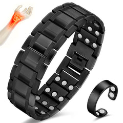 Pulsera Cigmag vista frontal que muestra diseño masculino y acabado pulido
