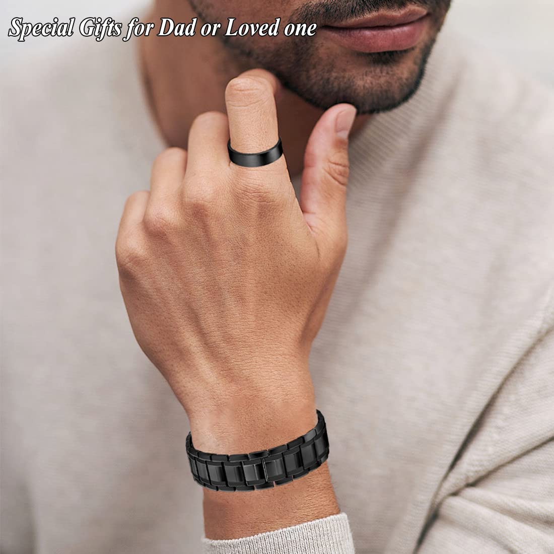 Pulsera Cigmag puesta en muñeca con estilo y ajuste cómodo