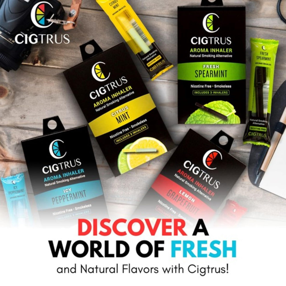 cigtrus escena lifestyle menta fresca sensación vigorizante
