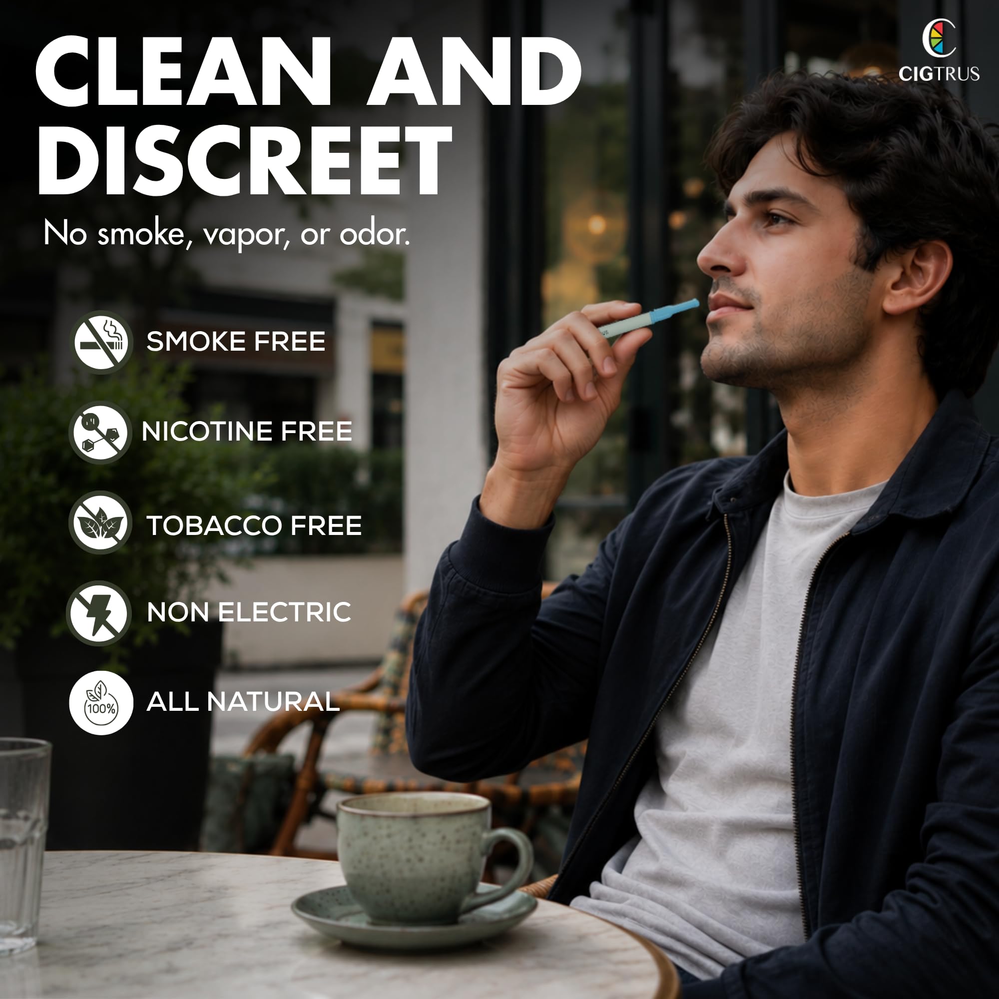 Inhaladores Cigtrus dentro de un bolso listos para viaje, opción TSA-friendly