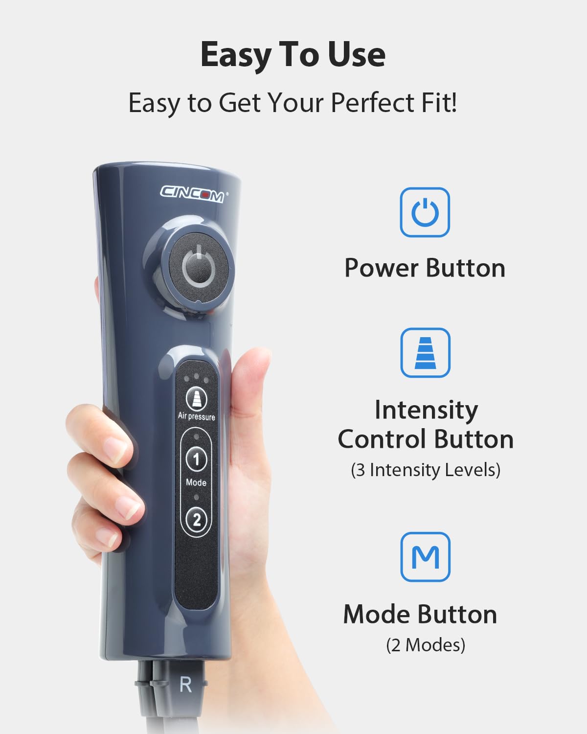 CINCOM ajuste por velcro para un cierre seguro y personalizado