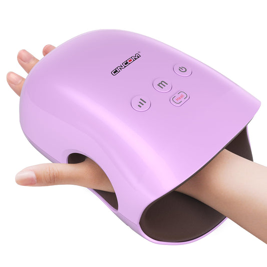 CINCOM vista frontal del masajeador con diseño ergonómico y fácil uso