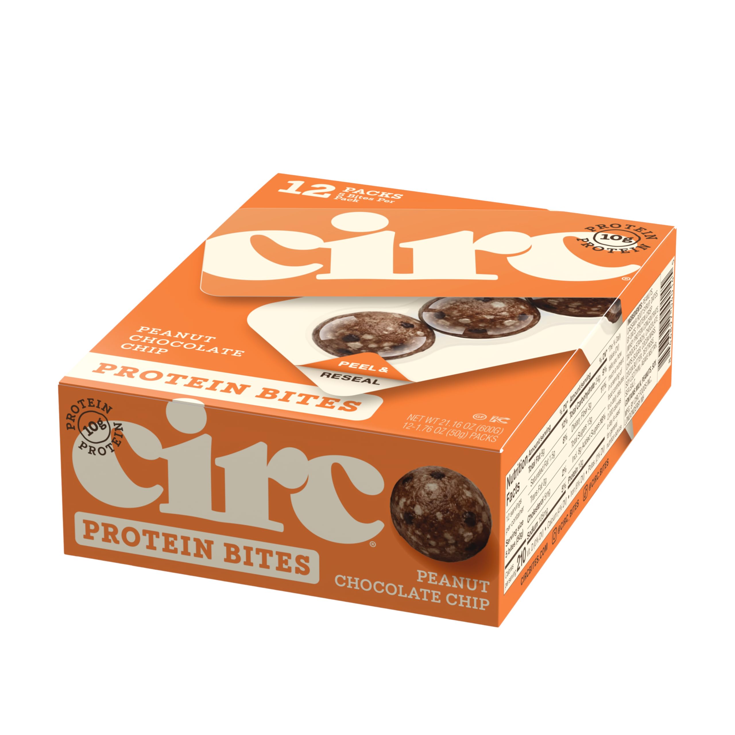 CirC empaque frontal mostrando 12 packs, conveniente para llevar