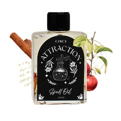 CIRCE botella frontal mostrando etiqueta y formato 1/2 oz, ideal para rituales