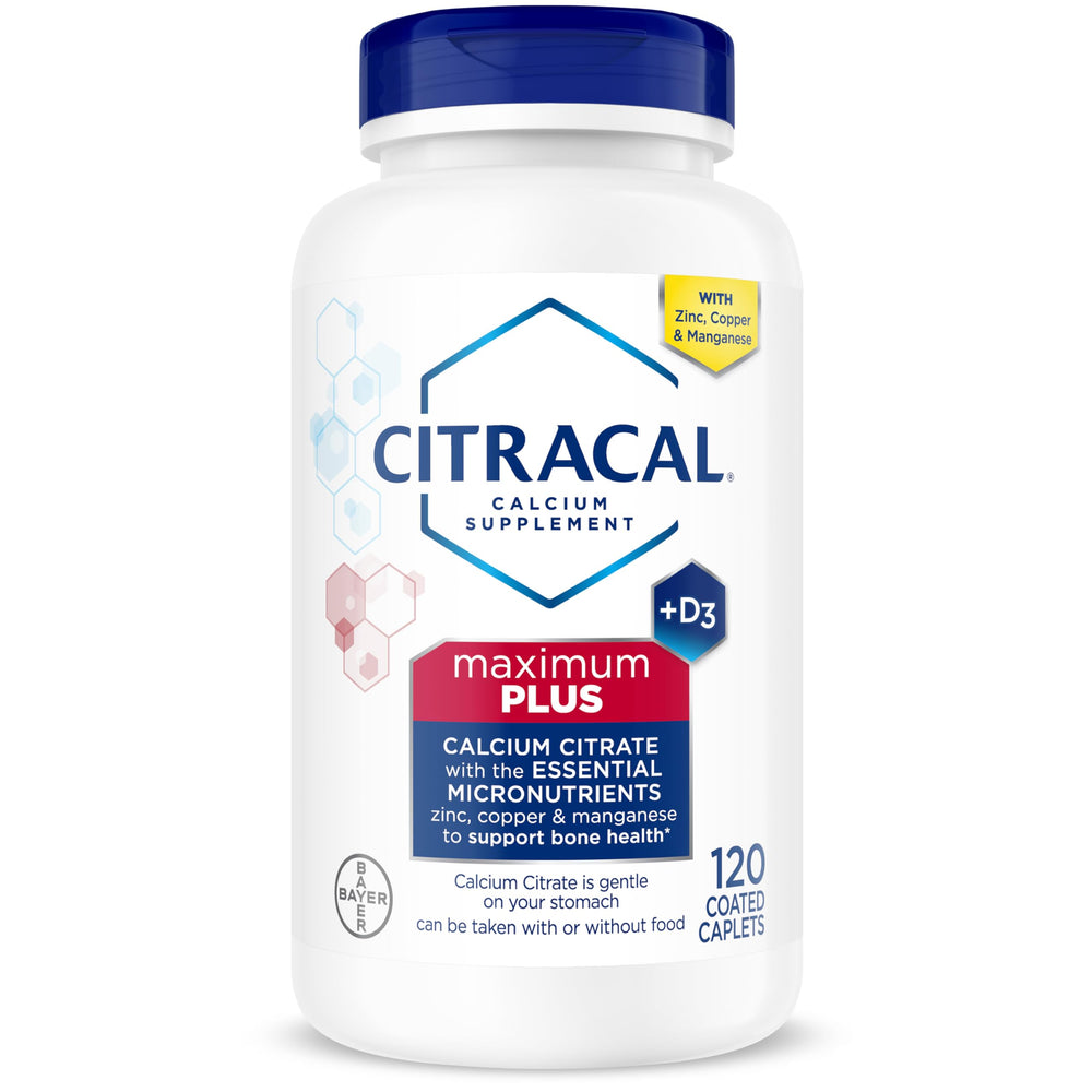 Citracal empaque frontal mostrando la marca y beneficio para huesos fuertes