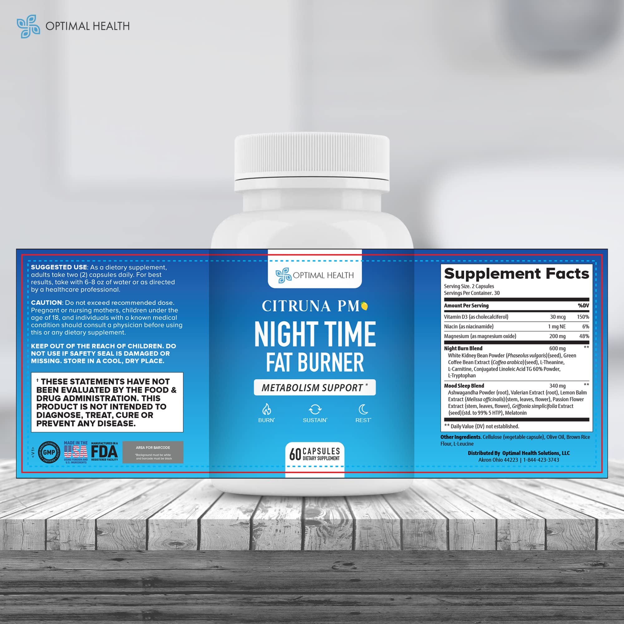 Citruna PM en mesita de noche para experiencia sensorial suave