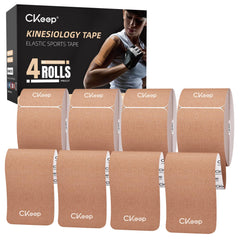 CKeep cuatro rollos frente mostrando color beige y formato precortado, uso inmediato