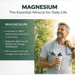 Clair Magnesio etiqueta con ingredientes y beneficios visibles