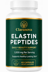 Claranova Elastin Peptides caja frontal mostrando envase compacto y claridad